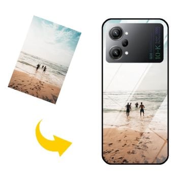 OPPO K10 Pro puhelinkuori karkaistulla lasilla omalla kuvalla