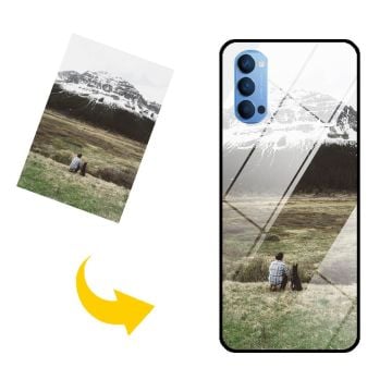 OPPO Reno 4 gehärtetes Glas Handyhülle mit eigenem Design und Foto selbst online gestalten
