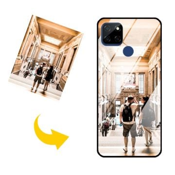 Coque de téléphone en verre trempé personnalisée avec photo pour Realme Q2i