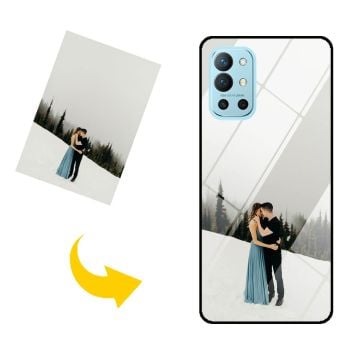Coque de téléphone en verre trempé OnePlus 9R personnalisée avec photo