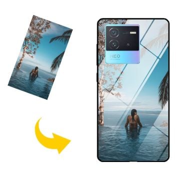 vivo iQOO Neo 6 gehärtetes Glas Handyhülle mit eigenem Foto und Design selber online gestalten