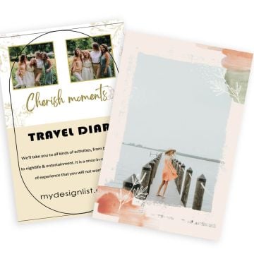 21 x 28,5 cm (8,3'' x 11,2'') Impresión de volantes para publicidad personalizada con foto y letra