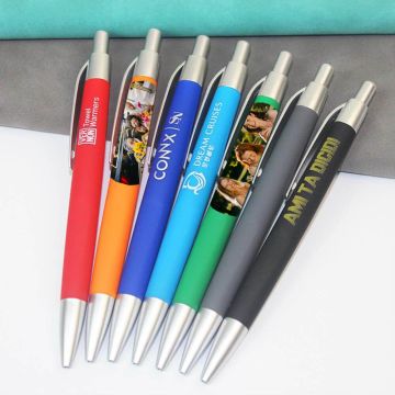 Bolígrafos medianos Point Click con foto personalizada