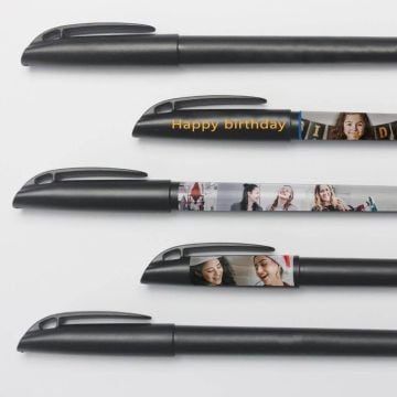 Bolígrafos de gel mate con foto personalizada