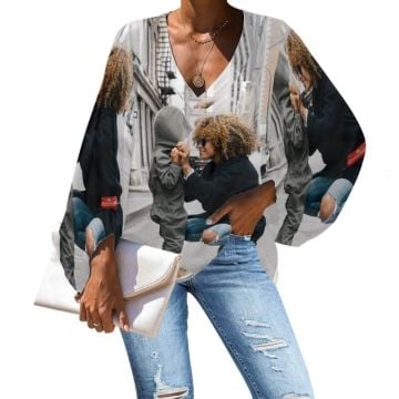 Blusa sin mangas personalizada con foto y letra