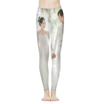 Pantalones largos de yoga con foto personalizada