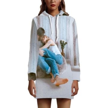 Vestido con capucha personalizado con foto y letra
