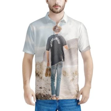 camiseta polo personalizada con foto y letra