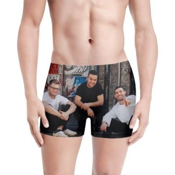 Personalized Men's Boxer Briefs with your photos, texts, design, etc.