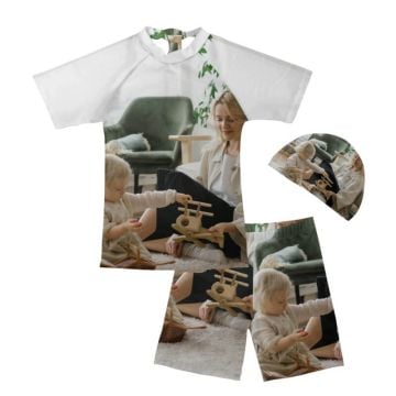 Trajes de baño para niños con foto personalizada
