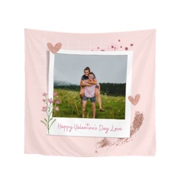 Serviette carrée personnalisée avec photo