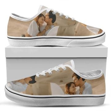 Chaussures en toile femme personnalisées avec photo