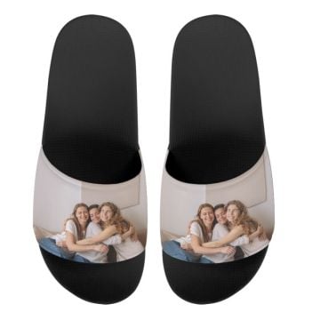 Pantuflas de verano para mujer personalizadas con foto y letra