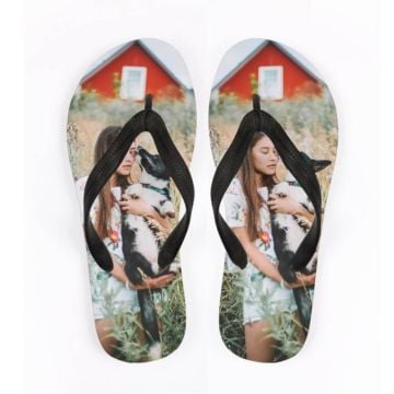 Tongs homme personnalisées avec photo et texte
