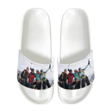 Pantuflas tipo sandalia para hombre personalizadas con foto y letra
