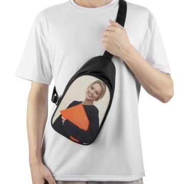 Gepersonaliseerde borstzak maken met eigen foto