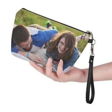 Personalized Portable cosmetic bag with your photos, texts, design, etc.
