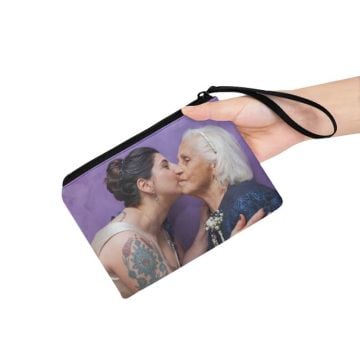 Monedero personalizado con foto y letra