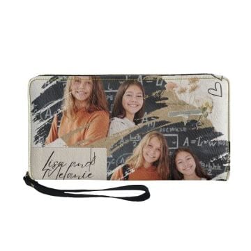 Cartera de cinturón portátil personalizada con foto y letra