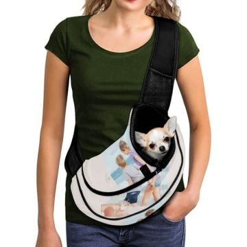 Customized Pet Diagonal Backpack with your photos, texts, design, etc.