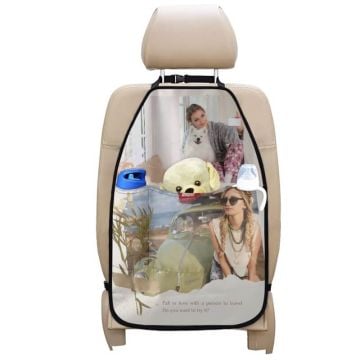 Almohadilla para asiento de coche personalizada con foto y letra