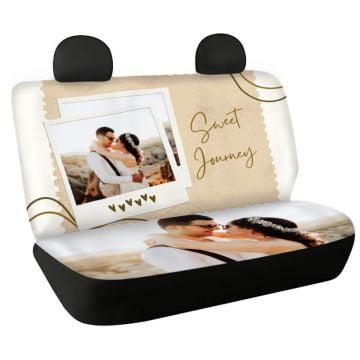 Funda de cojín de asiento trasero de coche con foto personalizada