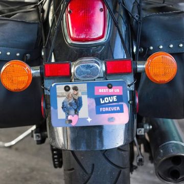 Customized Car License Plate with your photos, texts, design, etc.