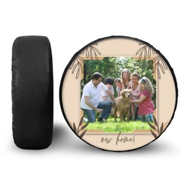 Cubierta de rueda de repuesto con foto personalizada