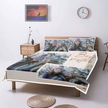 gepersonaliseerde 3-delige dekbedset zomer dun dekbed zelf ontwerpen met eigen foto