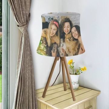 pantalla redonda personalizada con foto y letra