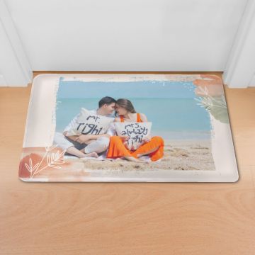 Felpudo de felpa con foto personalizado