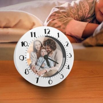 Customized Alarm Clock with your photos, texts, design, etc.