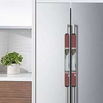 Cubierta de la manija de la puerta del refrigerador con foto personalizada