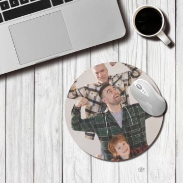 Customized Round Mouse Pad with your photos, texts, design, etc.