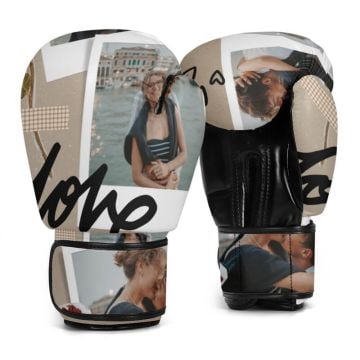 Guantes de boxeo con foto personalizada