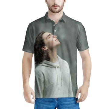 Polo de manga corta personalizado con foto y letra