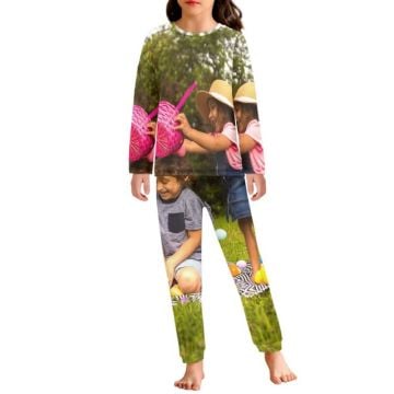 Traje de pijama para niños con foto personalizada