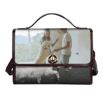 Bolso tipo sillín para mujer con foto personalizada