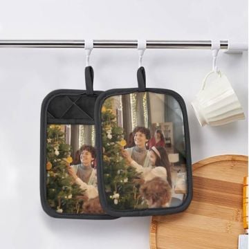 Agarraderas con bolsillo con foto personalizada