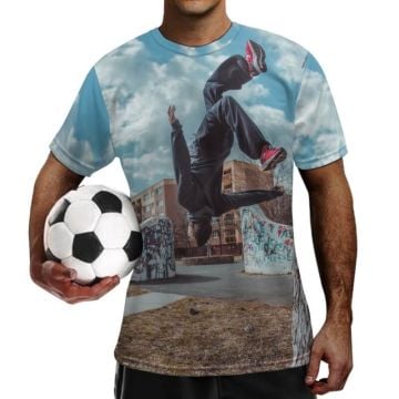 Camiseta de fútbol para hombre con foto personalizada