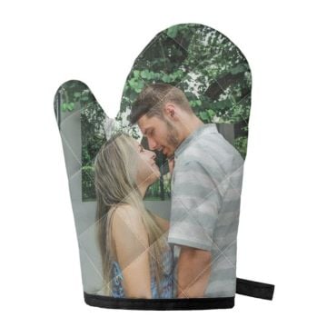 Personalized Kitchen Oven Mitt With Pictures, Name, Design, etc.
