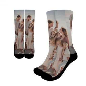 Calcetines gruesos con foto personalizada