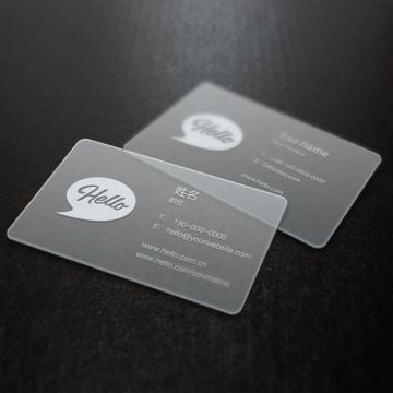 gepersonaliseerde Transparante PVC-kaarten maken met eigen foto