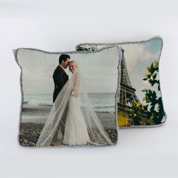 Gepersonaliseerd deken en pluche kussen 2-in-1 maken met eigen foto
