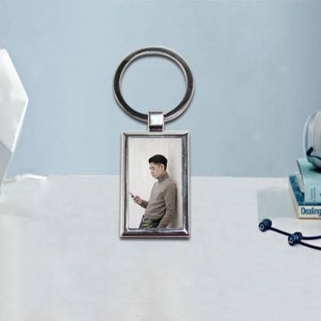 Llavero Rectangular con foto personalizada