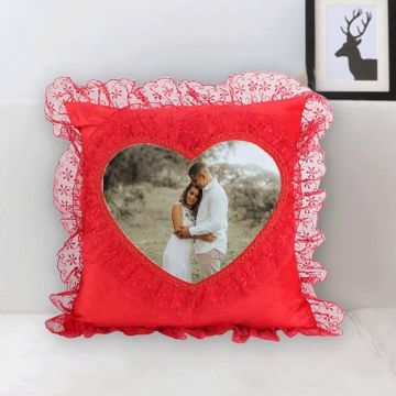 φτιάξε τη δική σου 40 x 40 cm (15,7" x 15,7") διακοσμητική μαξιλαροθήκη/μαξιλάρι με δαντέλα με σχέδιο