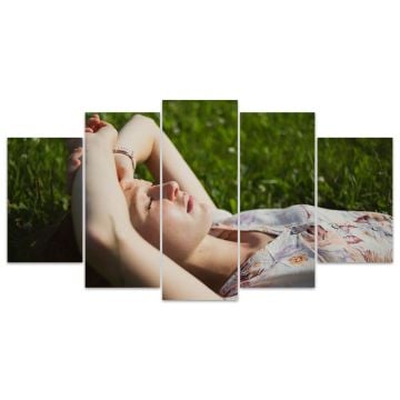 Personalisierte 5 Stück Leinwandgemälde Wandkunst mit Foto und Design selbst gestalten