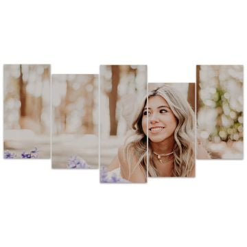 Decorazioni per la casa su tela da 5 pezzi personalizzate con foto e lettere