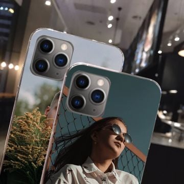Personalisierte Handyhülle für iPhone 12 Pro Max mit glitzerndem Muschelmuster, mit Foto und Design selber online machen