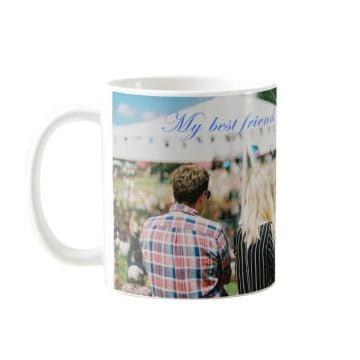 Taza de Café Blanca con Asa 15 Oz con Foto Personalizada